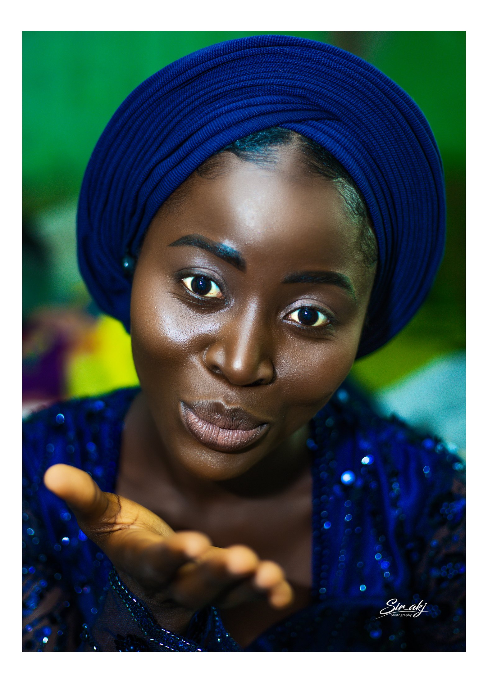 A vivid portrait photographed by Sir AKJ